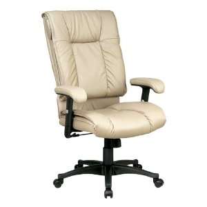   Smart Leather Executive Chair w/ Pillow Top Seat and Back   High Back