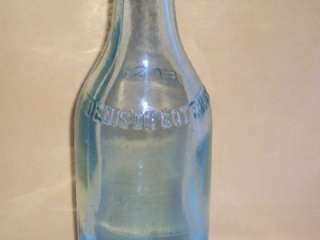 Denison Bottling Works Soda Pop Embossed Bottle Iowa  