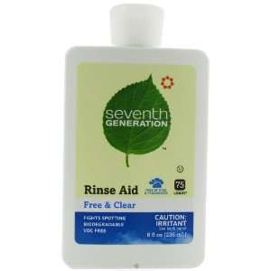 Seventh Generation Dishwashing Products Rinse Aid, Free & Clear 8 fl 