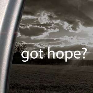  Got Hope? Decal Christian Faith Truck Window Sticker 