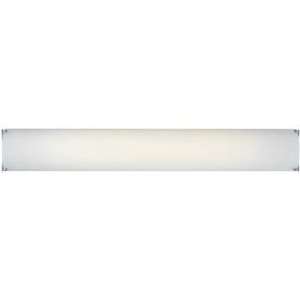   Edge   Two Light Bath Bar, Satin Nickel Finish with Etched White Glass