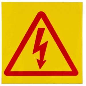   Hazard Sign, Legend Electrical (With Picto)   Triangle With Electric