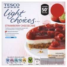 Tesco Light Choices Strawberry Cheesecake 500G   Groceries   Tesco 