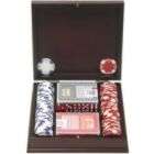 Trademark Poker 100 11.5G Holdem Poker Chip Set w/Beautiful Mahogany 