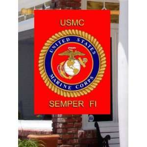  USMC Marine Corps   Large House Flag 28 x 40