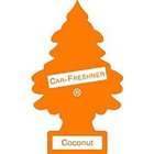 Car Freshner 24 Little Tree Air Freshener   Orange, Fresh Coconut 
