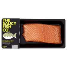 The Saucy Fish Co Salmon Fillets Watercress 270G   Groceries   Tesco 