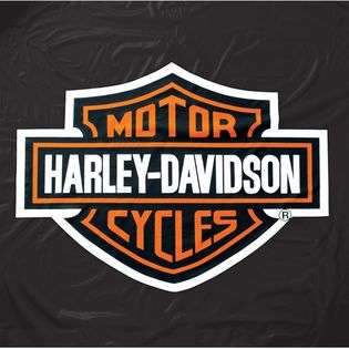 Branded Products Harley Davidson Black Vinyl Table Cover 