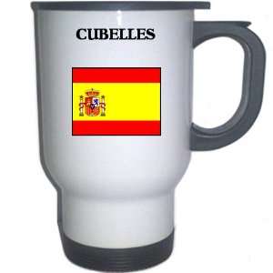  Spain (Espana)   CUBELLES White Stainless Steel Mug 