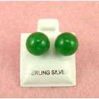   green agate jade earrings sterling silver green agate jade earrings