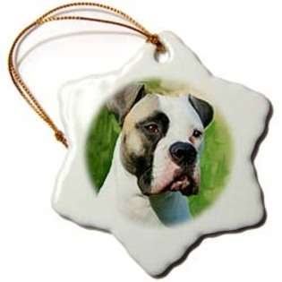 Dogs Bulldog   American Bulldog   Ornaments  3dRose LLC Seasonal 