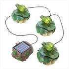 khol Exclusive Solar Frog Trio Garden Decor