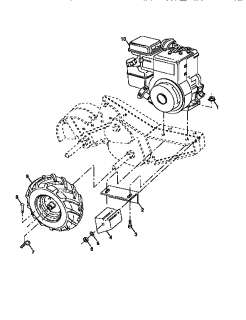 CRAFTSMAN Rear tine, gas tiller Engine 135202 0237 01 (71  Parts 