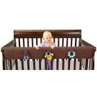   XL   Crib Rail Cover For Convertible and Lifetime Cribs   Chocolate