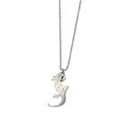 VistaBella 22 Stainless Steel Lizard Pendant Ball Chain Necklace