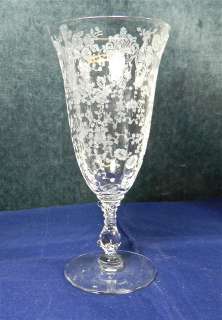43 PIECES OF CRYSTAL CAMBRIDGE ROSE POINT PATTERN STEMWARE & SERVING 
