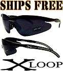 Xloop Mens Black Designer Sunglasses Sport Baseball Running X Loop New