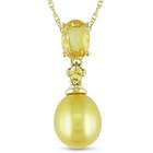  10k Yellow Gold Mother of Pearl Necklace