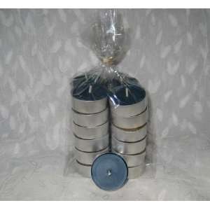  100% Beeswax Candles   36 Tea Light Candles in BLUE 