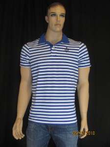 NWT Men Abercrombie Fitch Hollister Polo Blue Shirt XL  