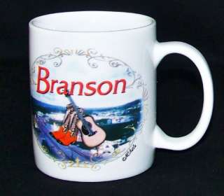 MC Art Branson Missouri Coffee Mug Cup Country Guitar  