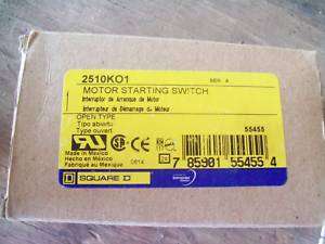 SQUARE D 2510K01 MOTOR STARTING SWITCH NEW IN BOX  