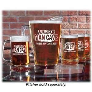  Personalized Man Cave Mugs   Set of Four