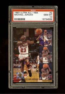 1993 94 MICHAEL JORDAN ULTRA ALL NBA #2 PSA 10  