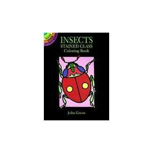  Dover Stained Glass Coloring Book Insects Arts, Crafts 