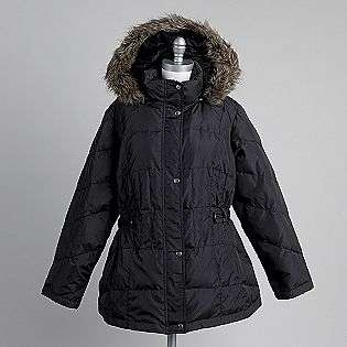 Plus Quilted Faux Fur Hood Jacket  Weather Tamer Clothing Womens Plus 