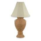    Light Table Lamp Light Tan with Beige Weather Resistant Fabric Shade