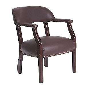 Traditional Captains Chair without Casters   Mahogany  Tecno Seating 