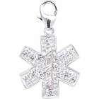 JewelBasket White Gold Charms   White Gold and Diamond Medical 