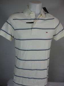 New Tommy Hilfiger Mens Golf Polo Shirt Striped Mesh  