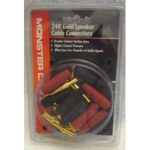 MONSTER CABLE 24K GOLD SPEAKER CABLE CONNECTORS 