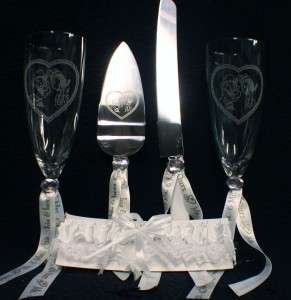 POPEYE Wedding Cake topper LOT Glasses knife Guest book  