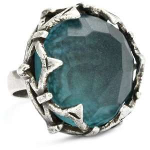  Rachel Leigh Singita Teal Rock Ring, Size 7 Jewelry