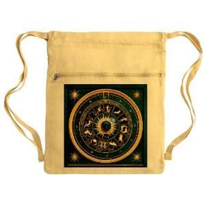    Messenger Bag Sack Pack Yellow Blue Marble Zodiac 