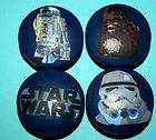   STAR WARS Blue Navy 2 Wooden Knobs mw Pottery Barn Kids for Drawer