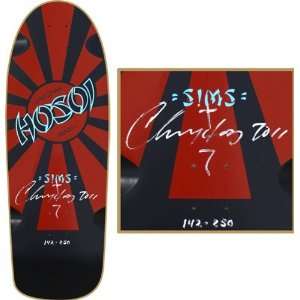  Sims Hosoi Signed Ltd Deck 10x30 Black Skateboard Decks 