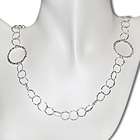 Amour Sterling Silver Multi circle Link Necklace