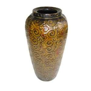 20.5 ht Wrought Iron Metal Planter Vase Urn Display Home 