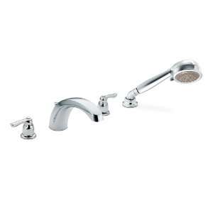 Moen T991 Chateau Two Handle Low Arc Roman Tub Faucet with Hand Shower 