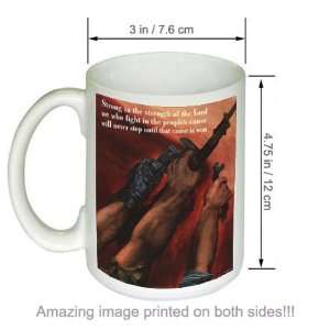  Strong In The Strength Of The Lord US Vintage COFFEE MUG 