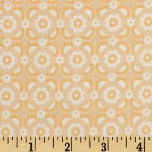  44 Wide Lizzie Diamond Tile Butter Fabric By The Yard 