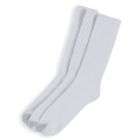 Silvertoe 3pk White Aqua Fx Crew Sock