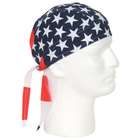 Outdoor Stars & Stripes Cotton Patriotic Bandana Headwrap   Adjustable 