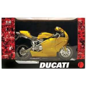  Ducati 999 Motorcycle Yellow 16 Scale Model Toys & Games