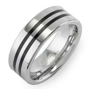 Tungsten Carbide Mens Ladies Unisex Ring Wedding Band 8MM 