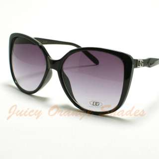 NEW DG Womens Retro VINTAGE INSPIRED CATEYE Fashion Sunglasses BLACK 